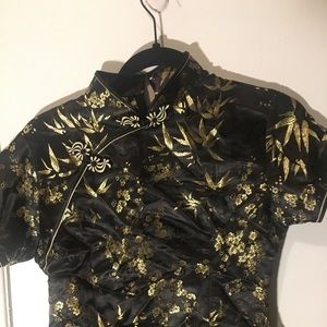 Gold & Black Oriental Shirt